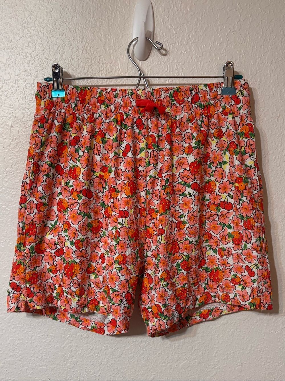 Blackbough Strawberry and Cherry Swim Trunks Small